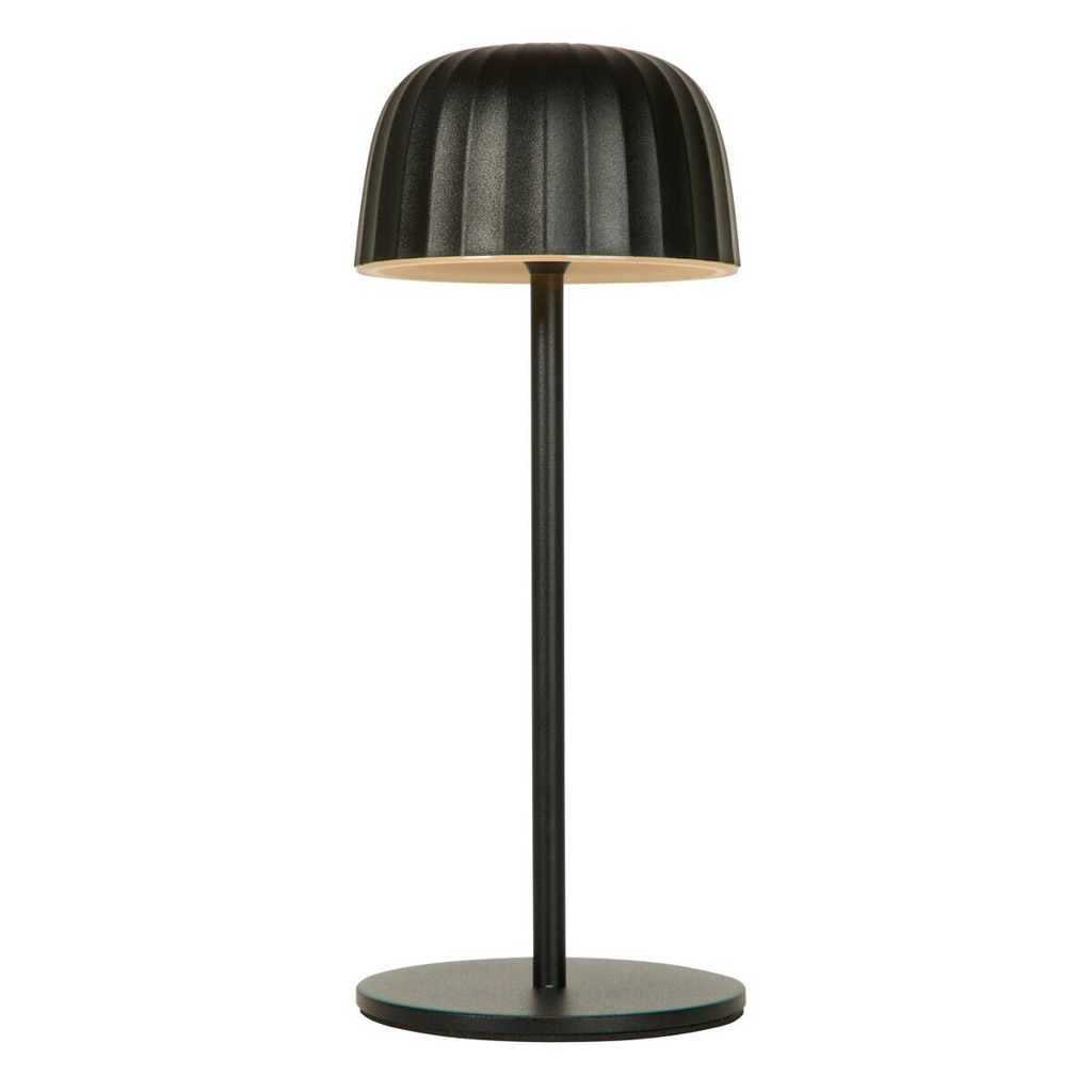 LED-Tischleuchte weiß schwarz B/H/L: ca. 10,8x27x10,8 cm