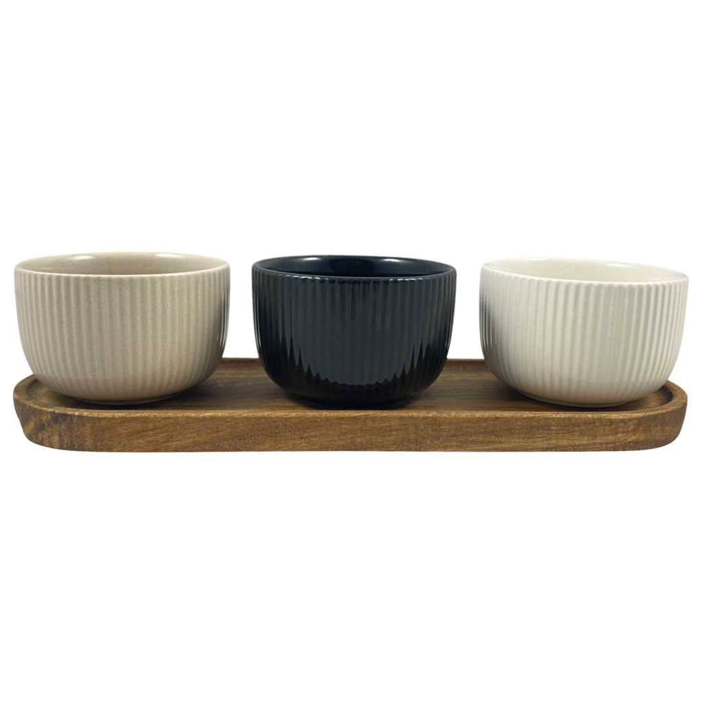 Servierplatte beige Steingut B/H/L: ca. 27x9x6 cm