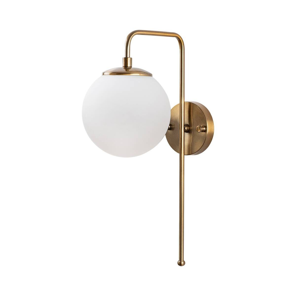 Opviq Wandleuchte Viran bronze Metall Glas B/H/T/L/D: ca. 28x43x28x15x15 cm E14 1 Brennstellen