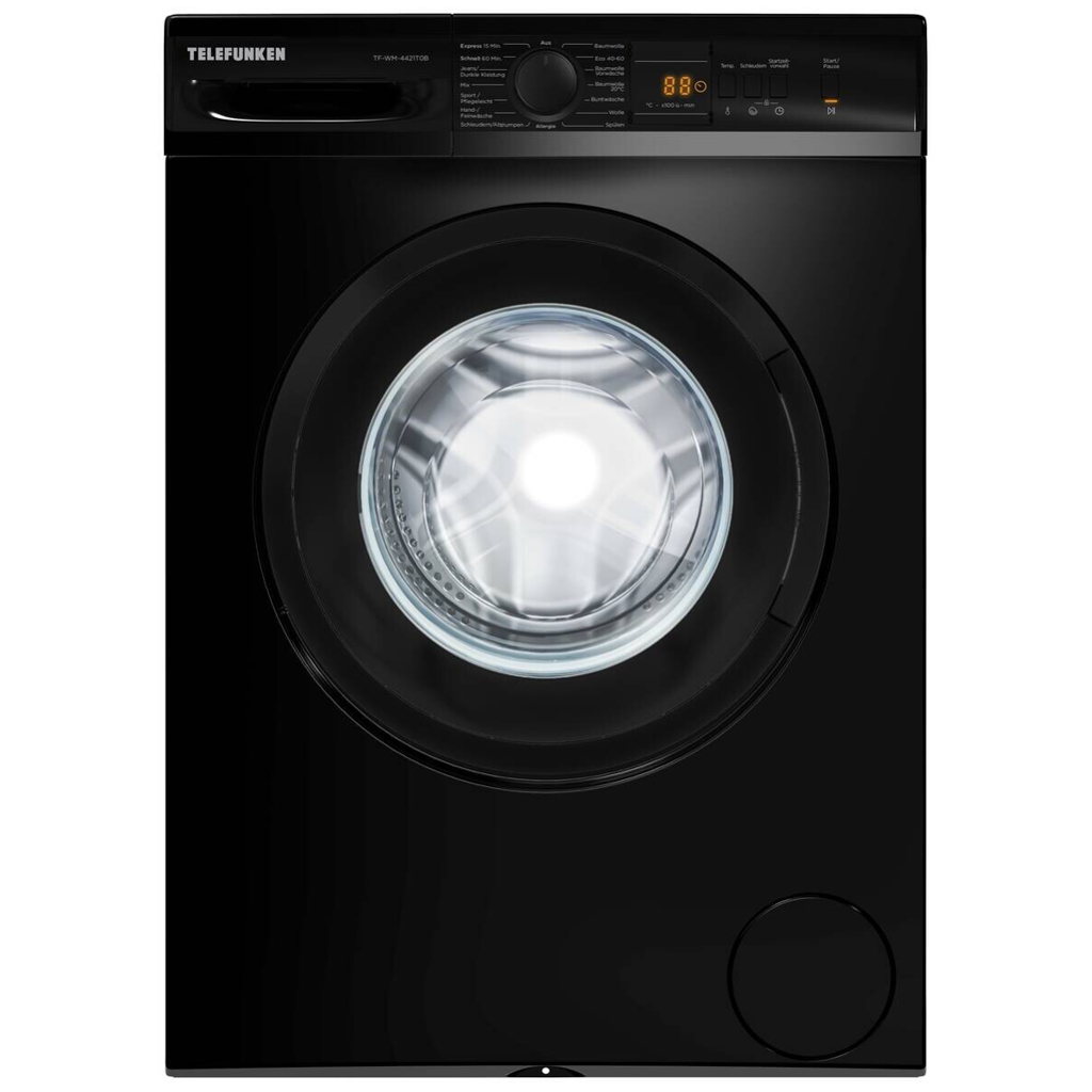 TELEFUNKEN Waschmaschine TF-WM-4421T0B schwarz ca. 6 kg
