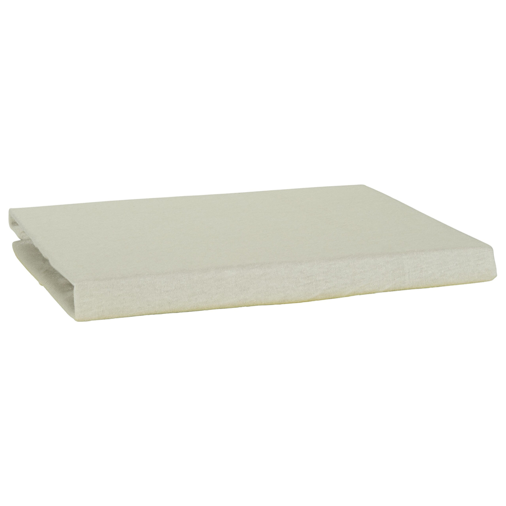 Jersey Spannbetttuch silber Baumwolle B/L: ca. 100x200 cm