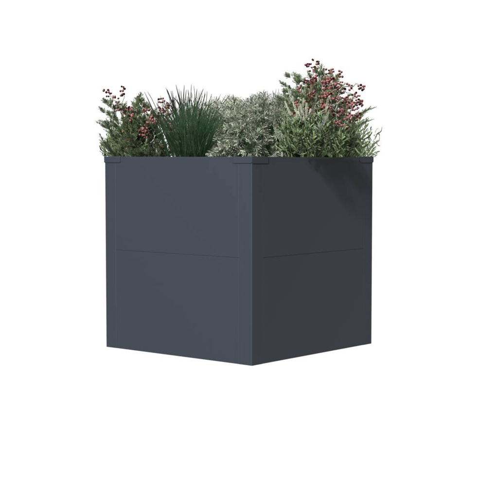 Pflanzkasten Talus anthrazit Metall B/H/L: ca. 50x50x50 cm