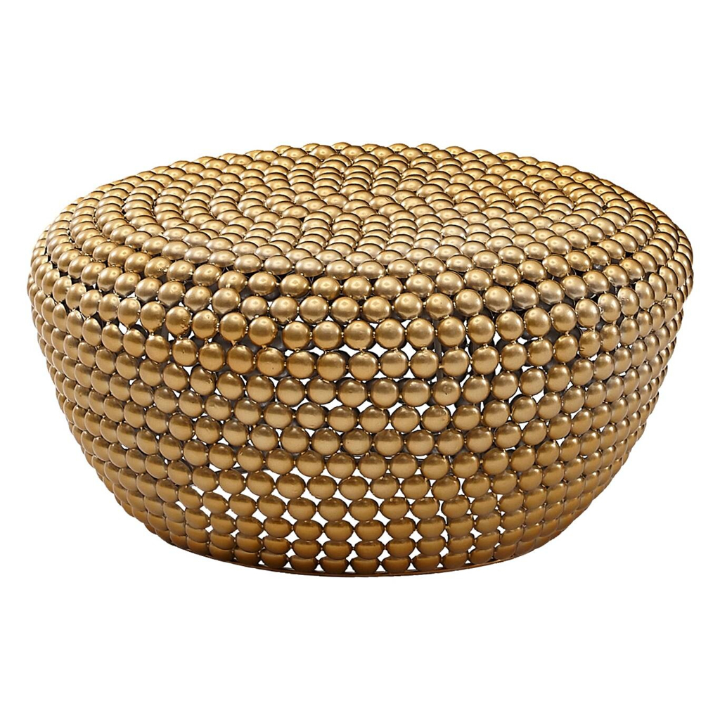 Couchtisch gold B/H/T: ca. 60x30x60 cm