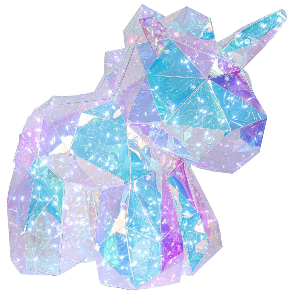 Nolo LED-Dekoleuchte Einhorn transparent Kunststoff