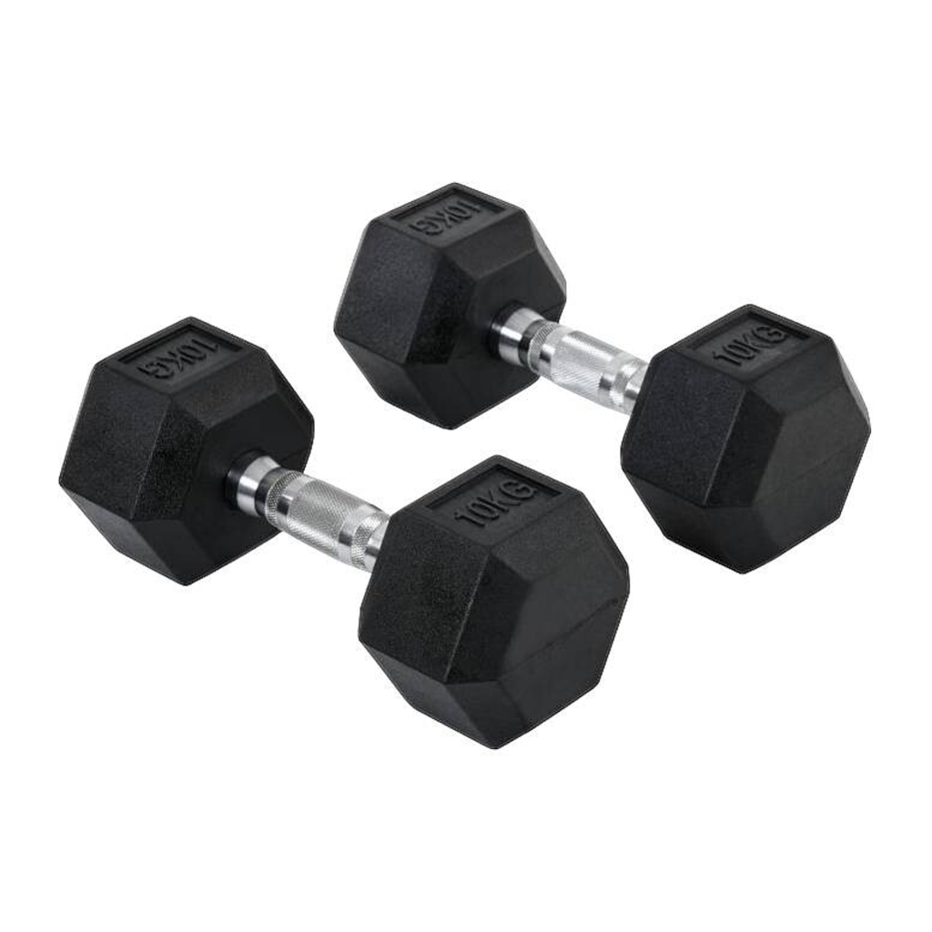 HOMCOM Kurzhantelset schwarz Gummi B/H/L: ca. 13,5x31x13,5 cm