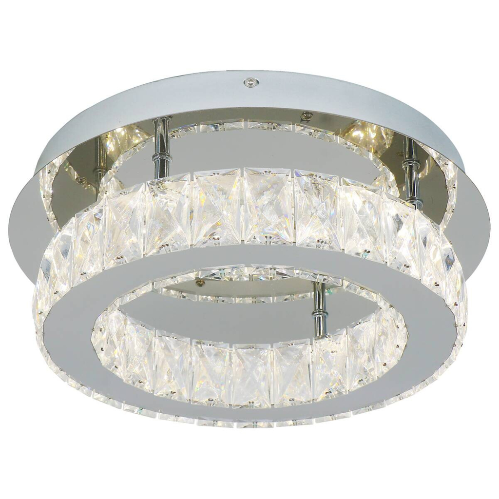 POCOline LED-Deckenleuchte Hanna Acryl Metall B/H/L: ca. 35x12x35 cm