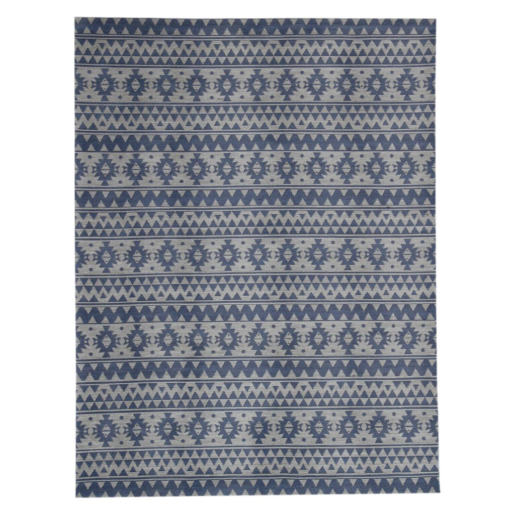 Kayoom Flachgewebeteppich Sunny 210 hellblau B/L: ca. 160x230 cm