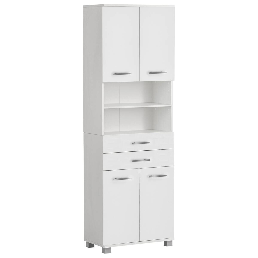 Hochschrank Emmi weiß matt B/H/T: ca. 59,8x180,9x32,6 cm