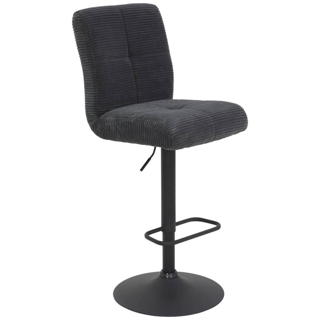 Barhocker Leni I, 2er-Set anthrazit B/H/T: ca. 44x124x57 cm