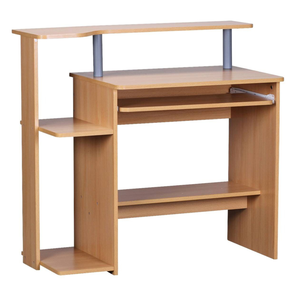 Computertisch buche Nachbildung B/H/T: ca. 94x90,5x48,5 cm