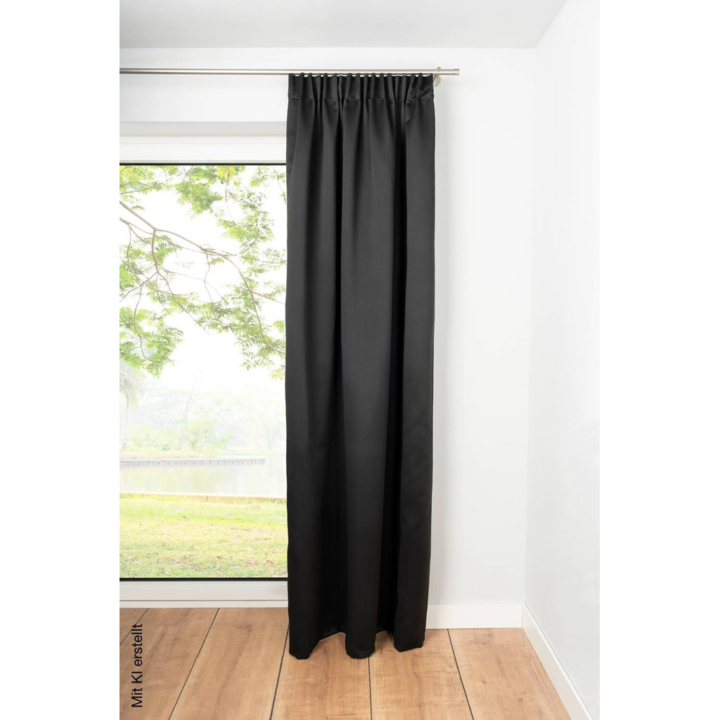 Kombivorhang 2er Pack DAY u.NIGHT schwarz B/L: ca. 135x300 cm