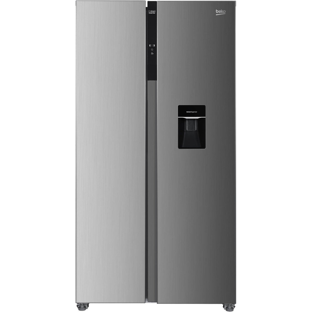 Beko Side-by-side Kühl-/Gefrierkombination GNO5322WDXPN Edelstahl B/H/T: ca. 90x177x66 cm