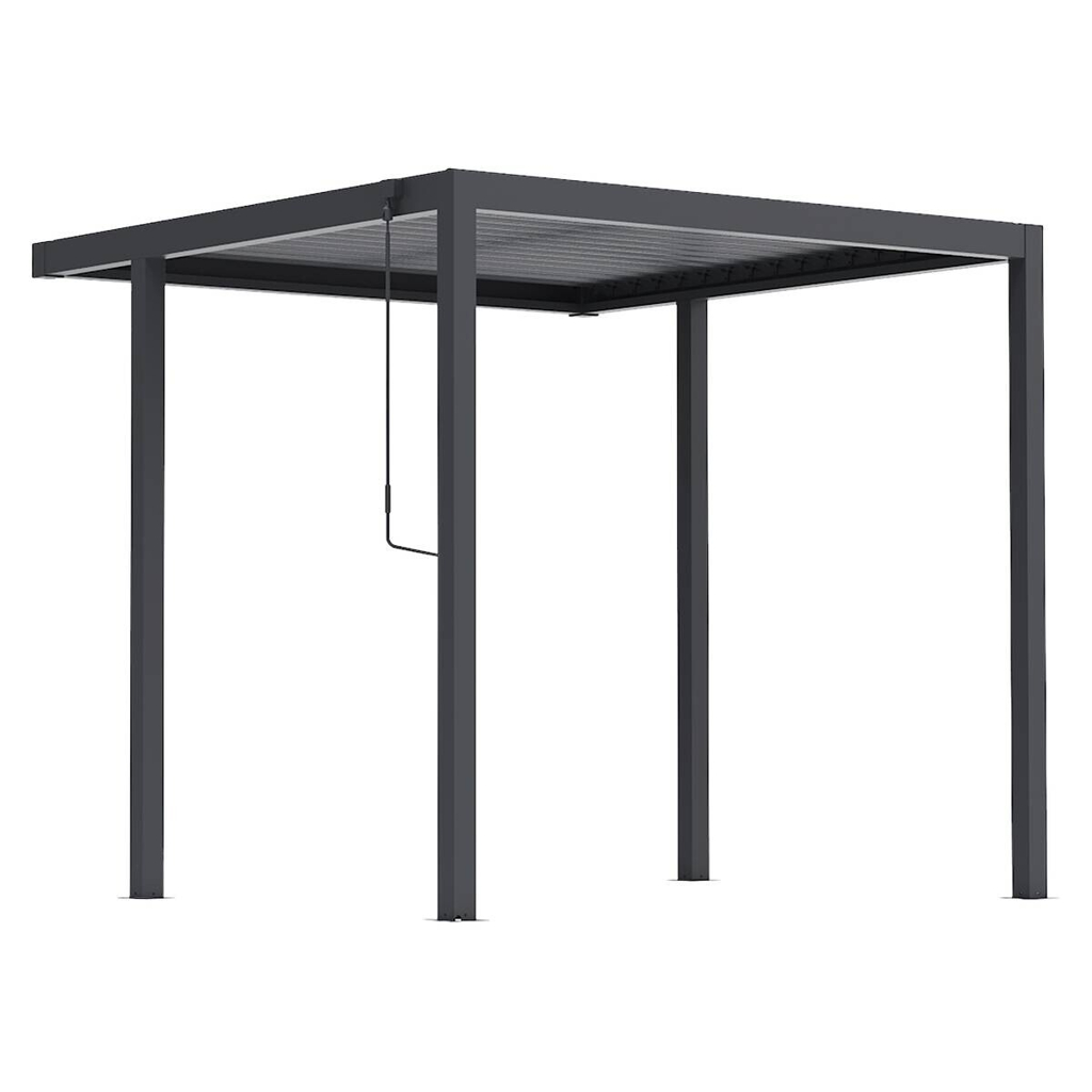 Pergola anthrazit Stahl B/H/L: ca. 172,5x244x240 cm