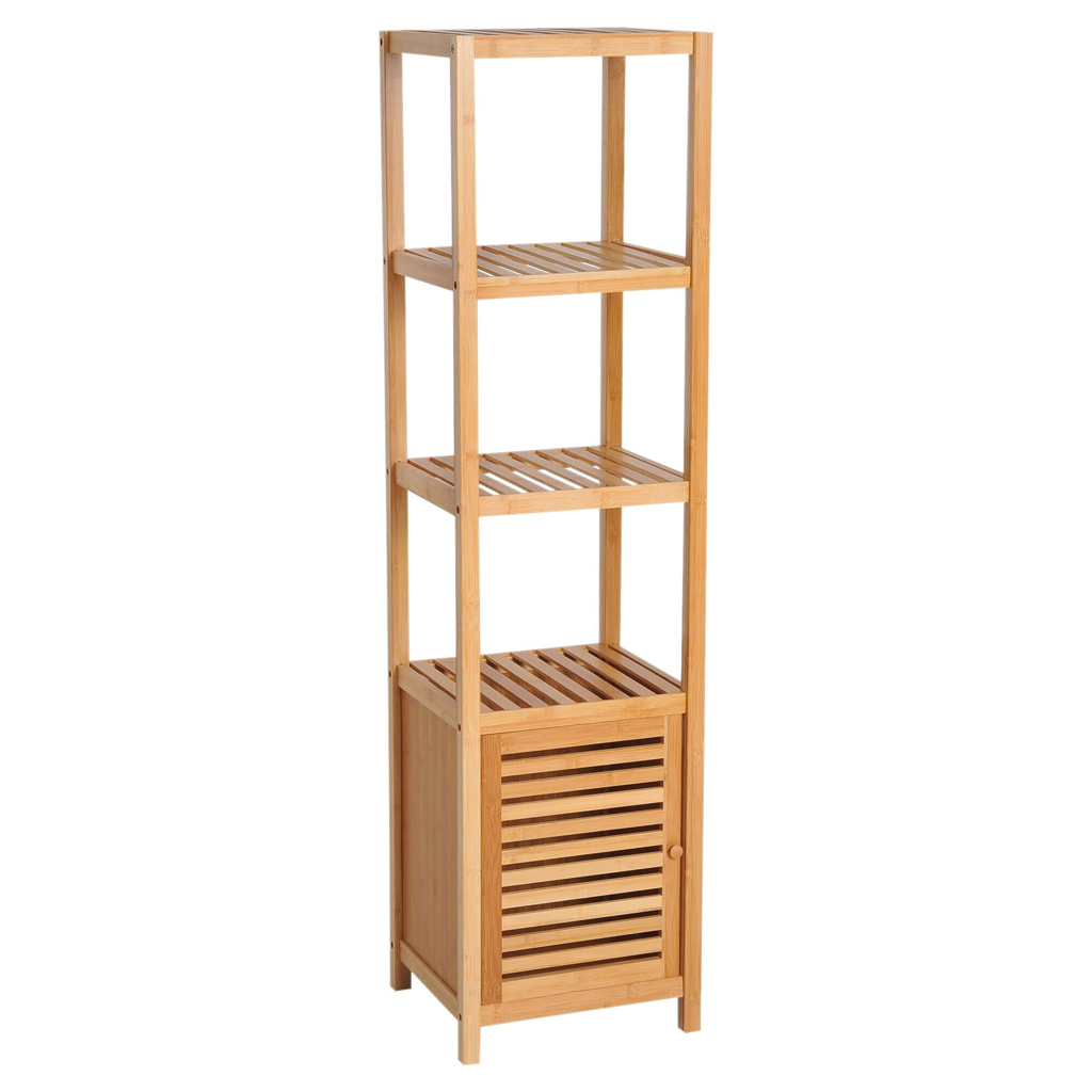 Badschrank natur Edelstahl B/H/L: ca. 33x36x140 cm