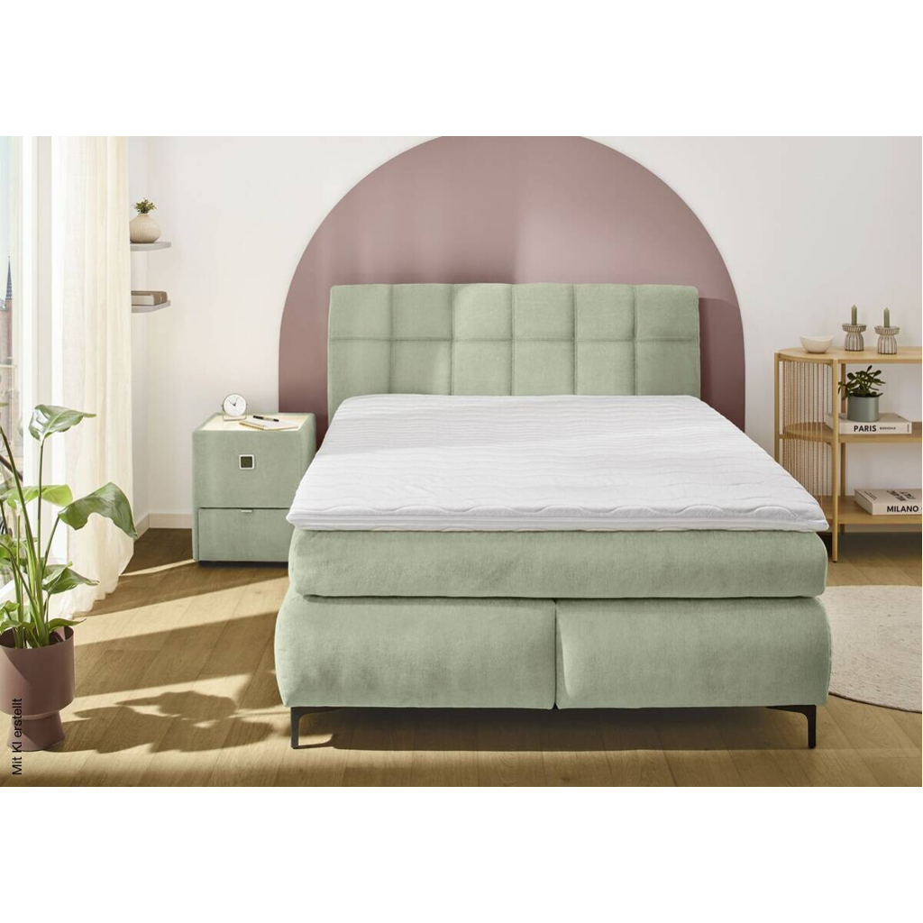 Boxspringbett Pistazie Liegefläche B/L: ca. 140x200 cm