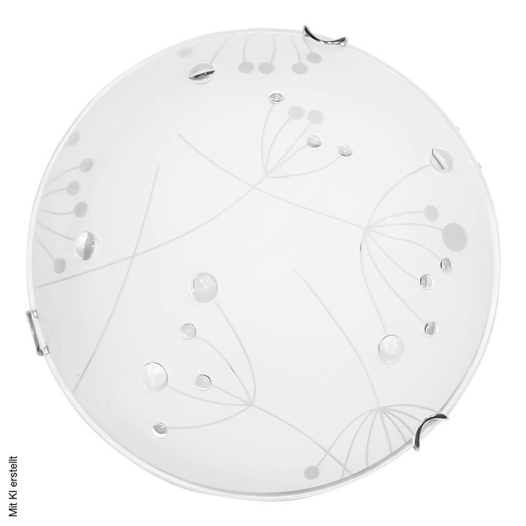 SPOT Light Deckenleuchte Maryland weiß Chrom Glas Metall H/D: ca. 11x50 cm