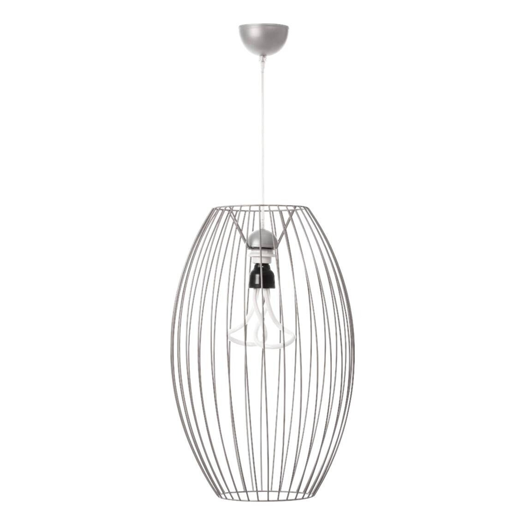 Kayoom Pendelleuchte Reyna 110 silber Eisen B/H/L: ca. 34x55x34 cm E27 1 Brennstellen