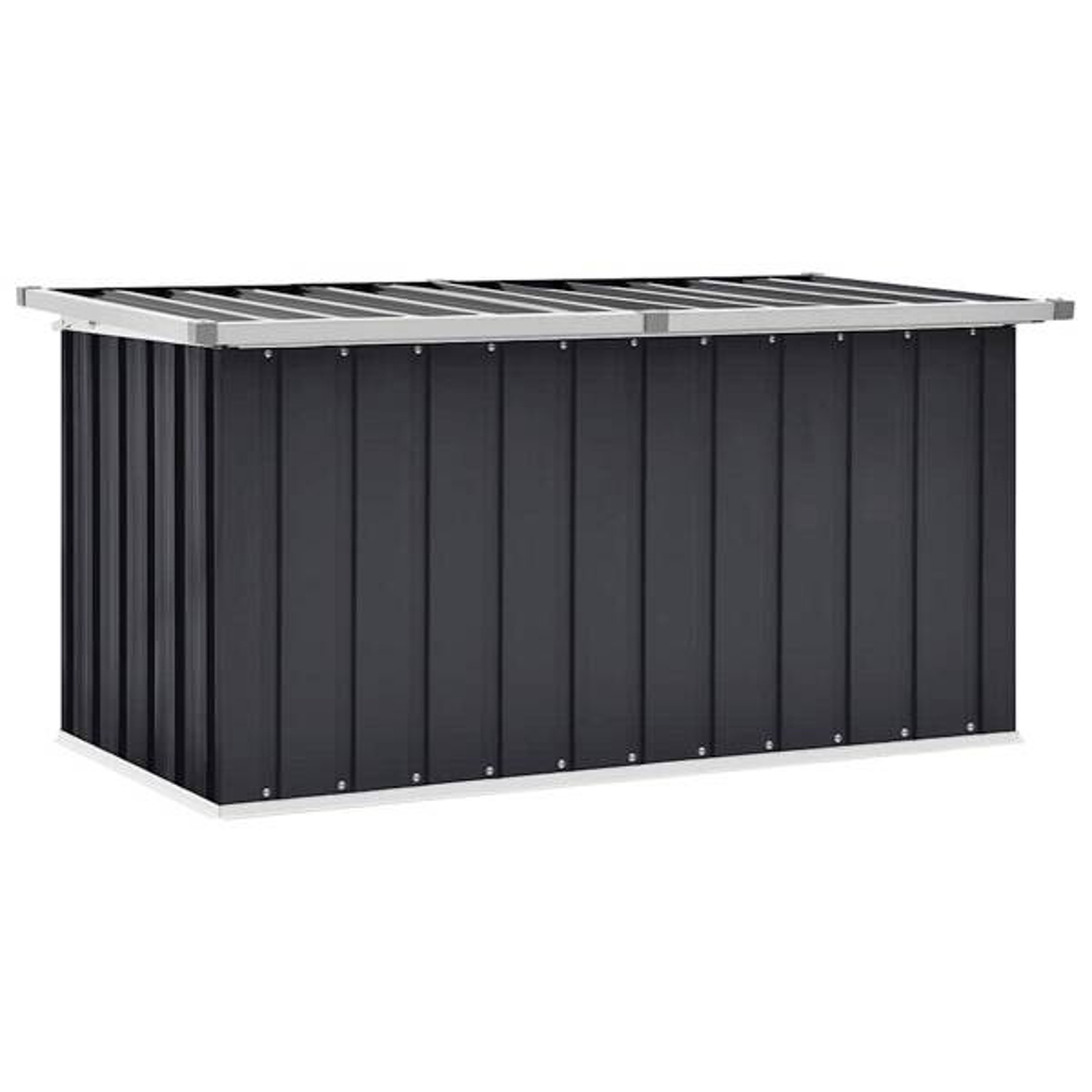 vidaXL Aufbewahrungsbox anthrazit Kunststoff B/H/T/L: ca. 67x65x67x129 cm