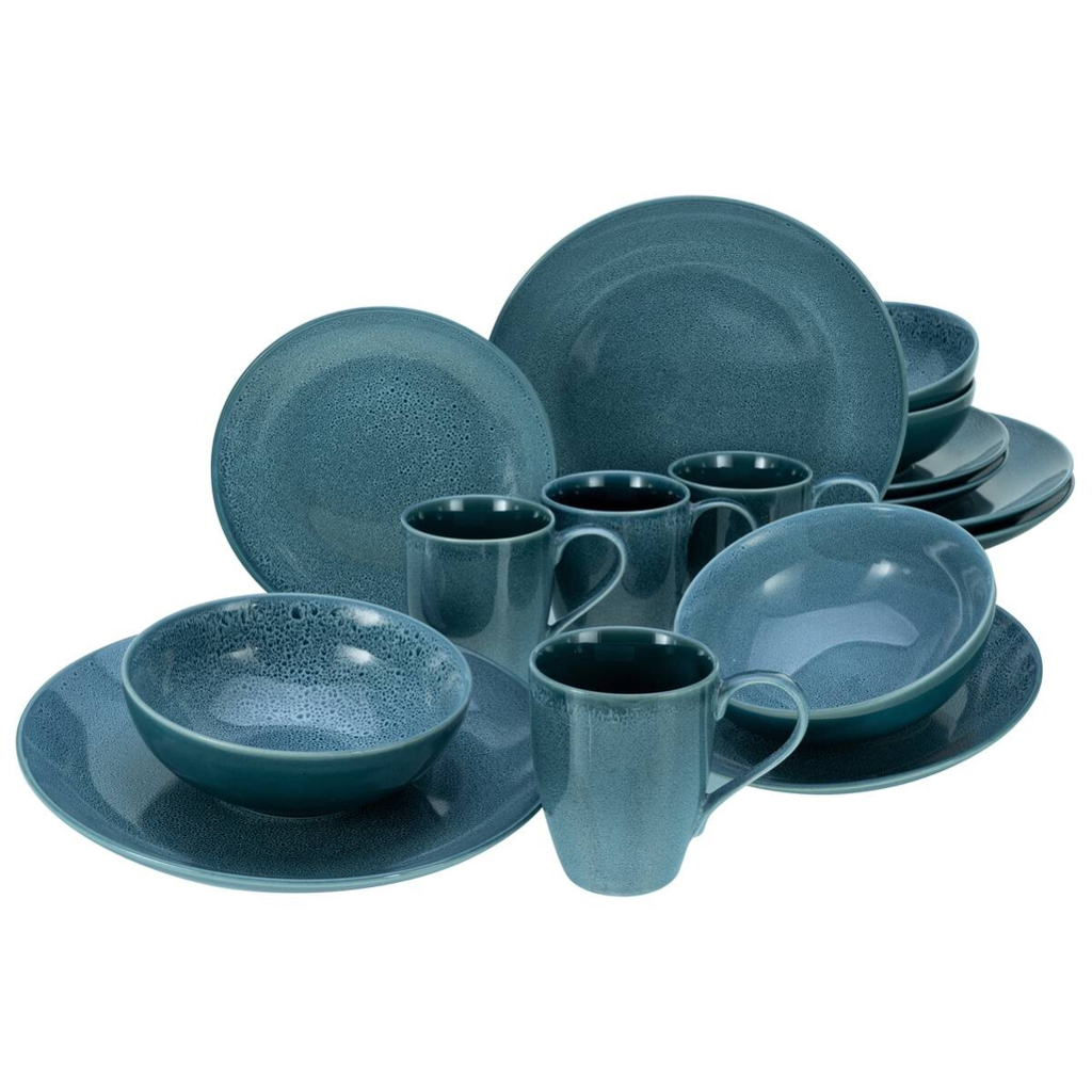 CreaTable Kombiservice Reactive BLUE petrol Keramik