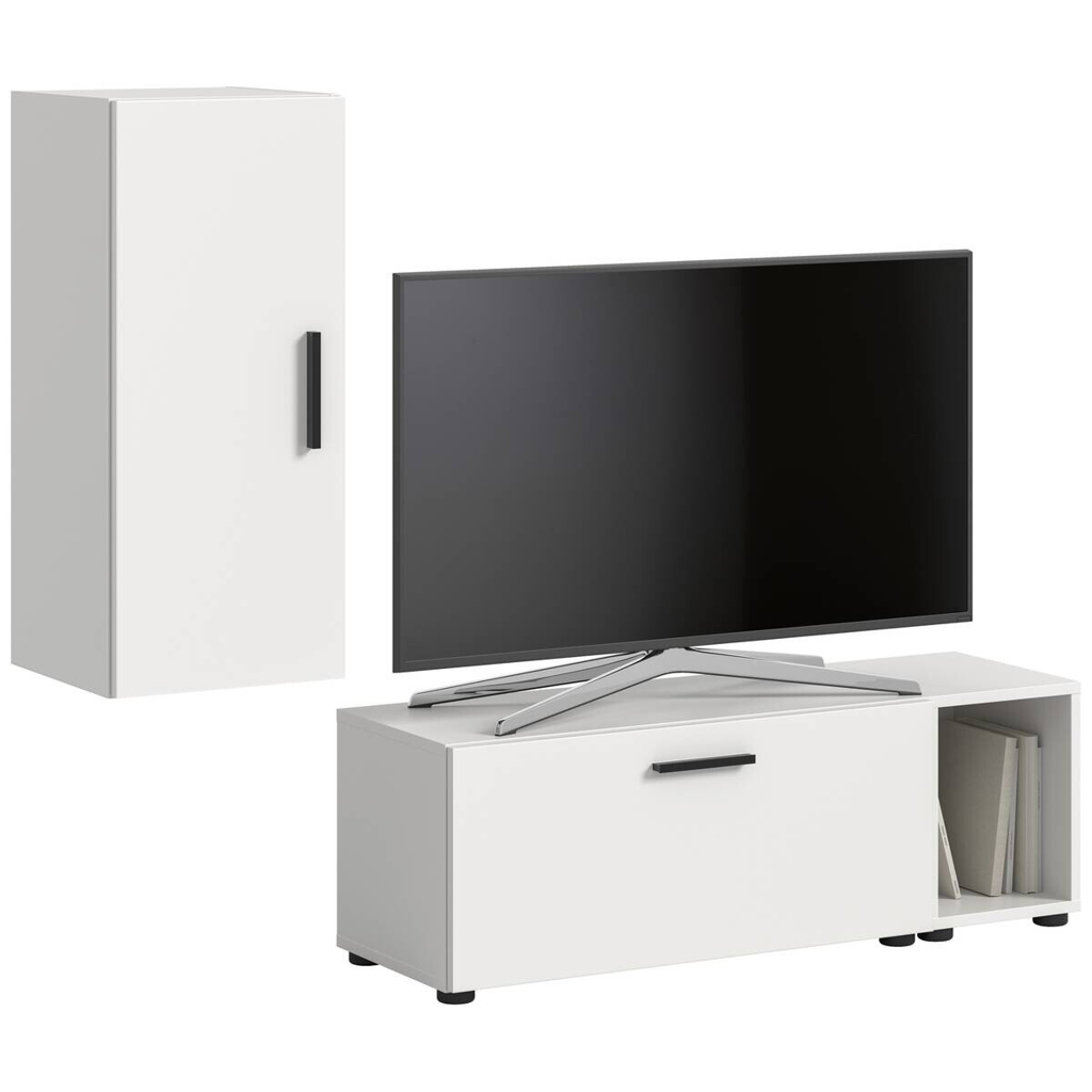 Wohnwand-Set TheOne weiß B/H/T: ca. 75x32x34 cm