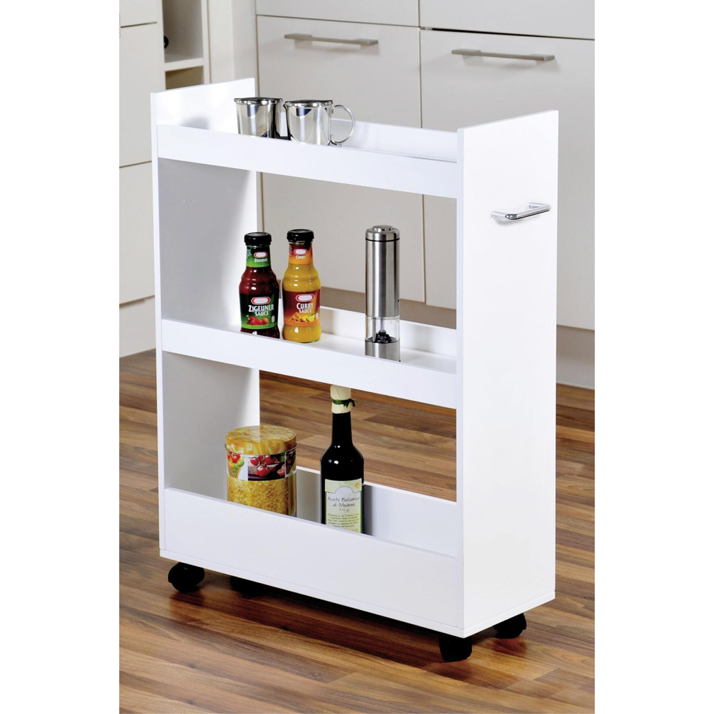 Kesper Nischenregal weiß Holzwerkstoff B/H/L: ca. 22x76x60 cm