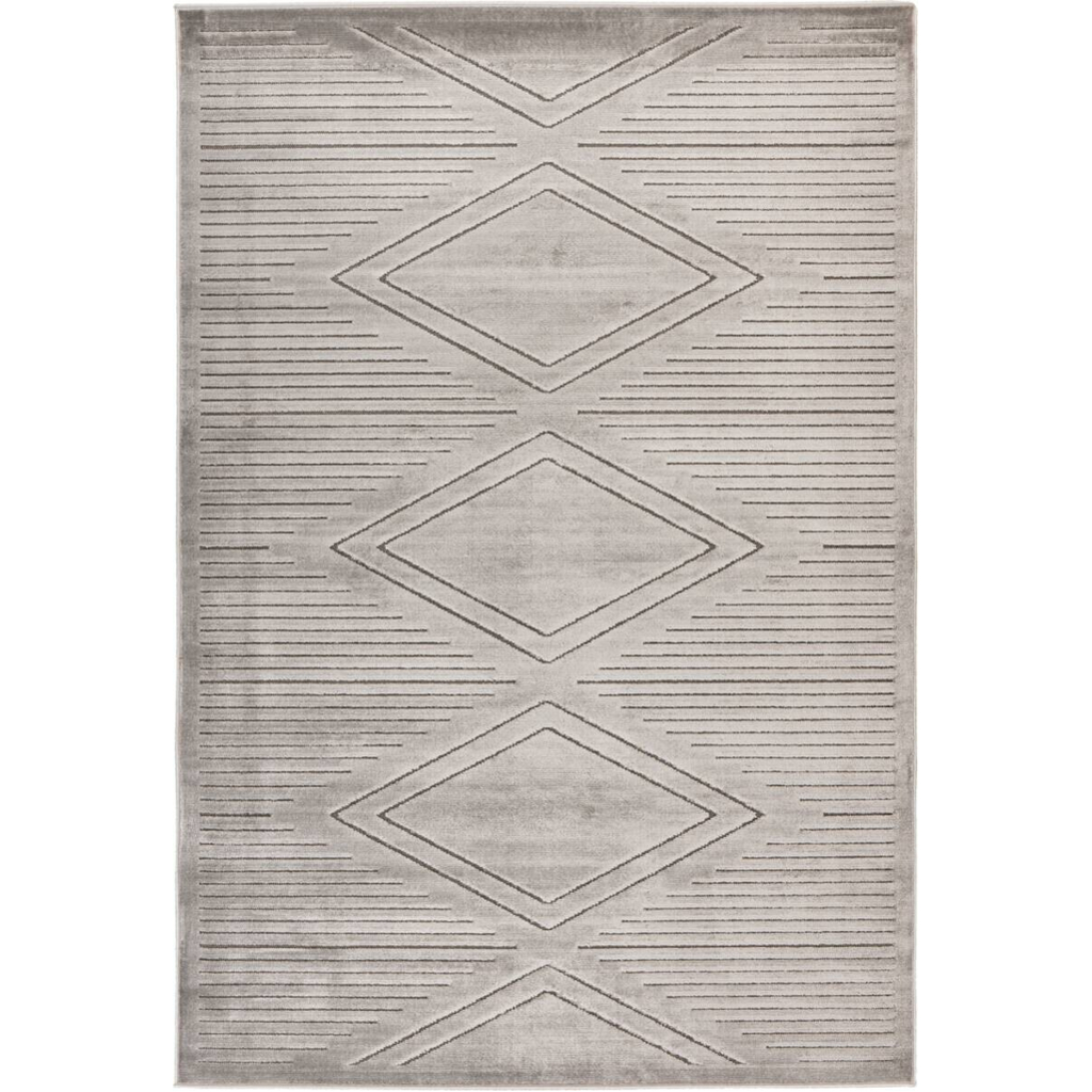 Kayoom Kurzflorteppich Madlen 125 grau B/H/L: ca. 160x0,9x230 cm