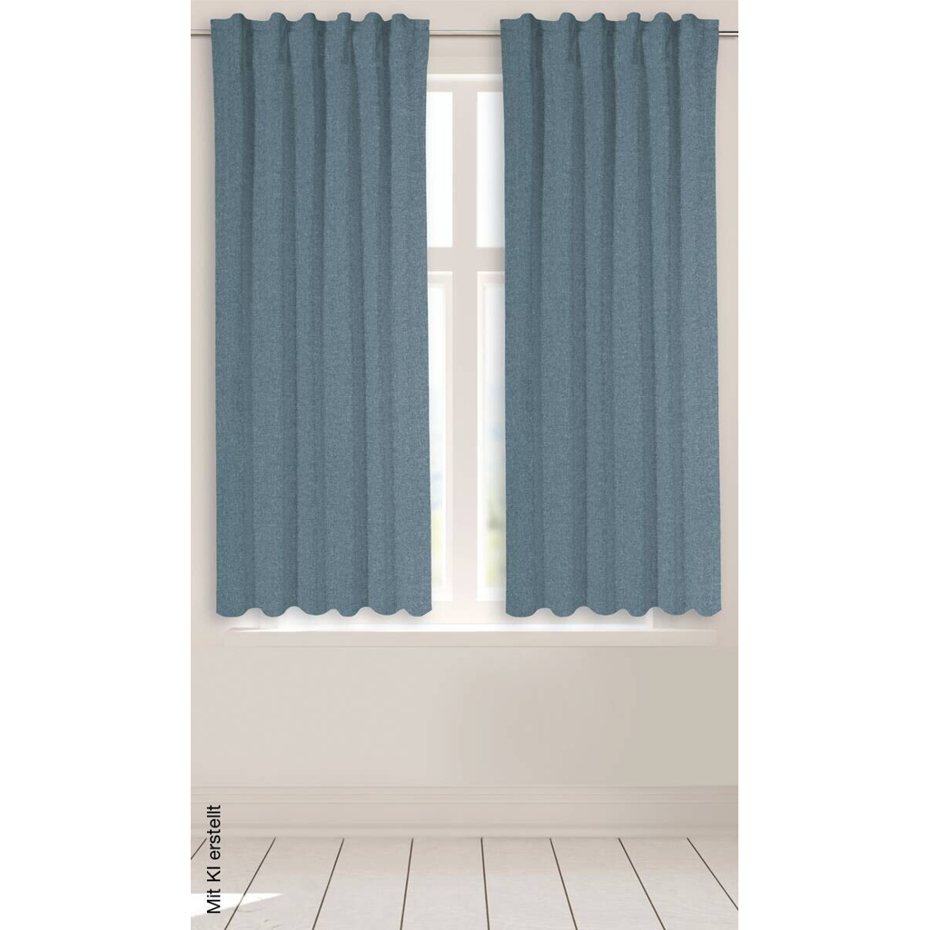POCOline Kombivorhang Ulrich blau B/L: ca. 135x145 cm