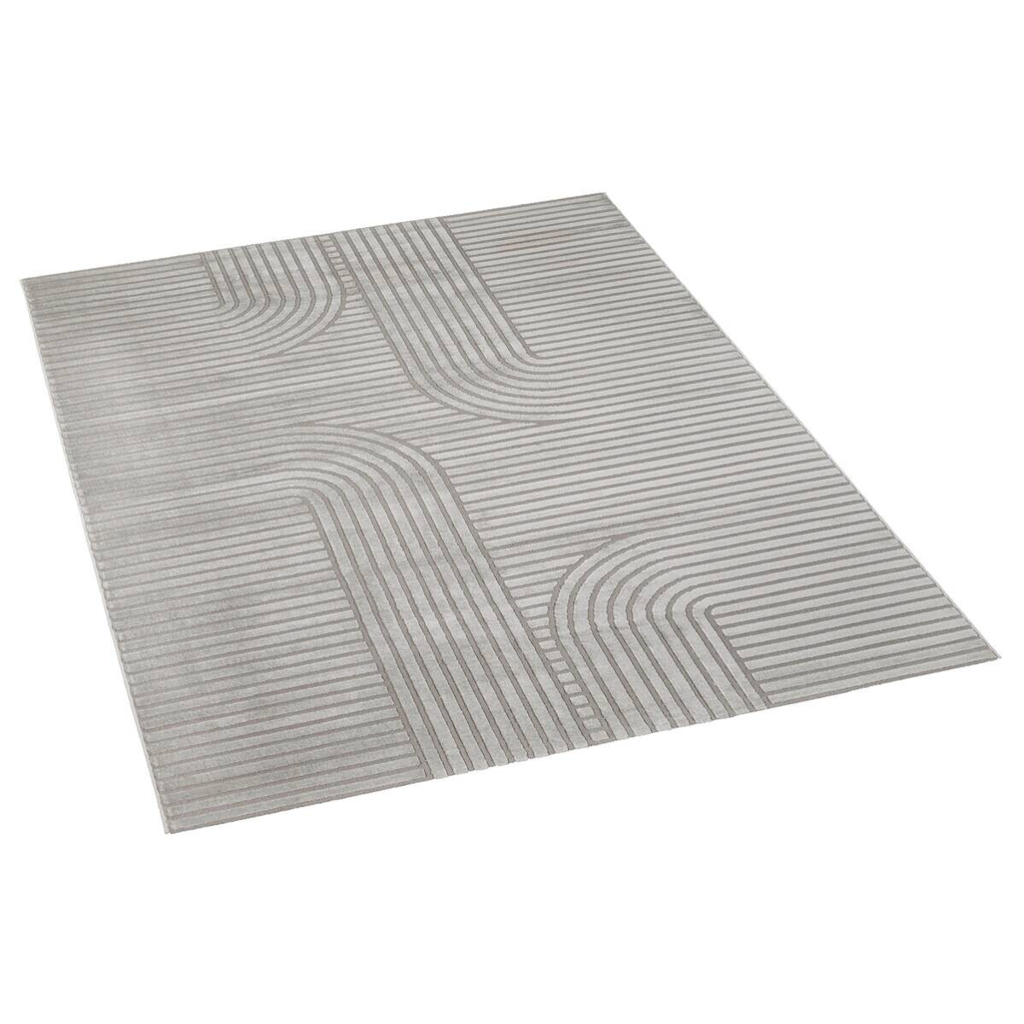 Webteppich Lucy grau B/L: ca. 120x160 cm