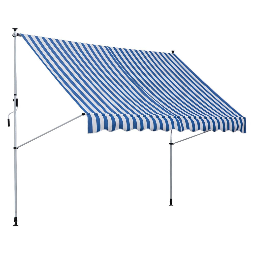 Outsunny Klemm-Markise blau B/H/L: ca. 300x280x150 cm