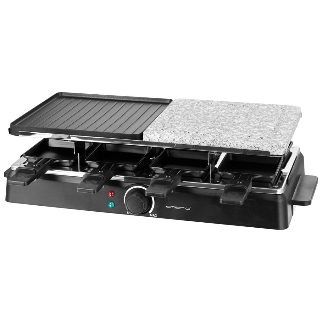 Emerio Raclette RG-126708.2 schwarz Metall Kunststoff B/H/L: ca. 25,2x12,5x48,9 cm