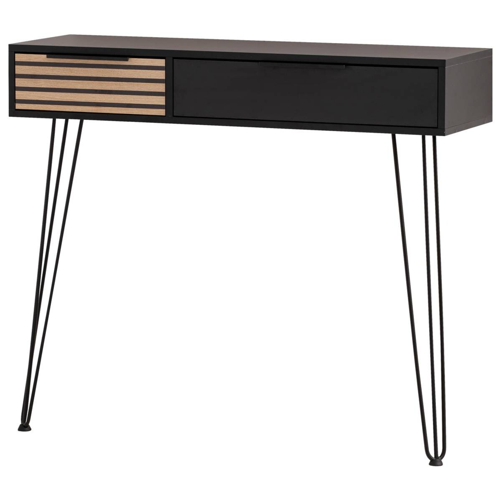 Konsolentisch Hank schwarz matt B/H/T: ca. 103,7x88,4x32,05 cm