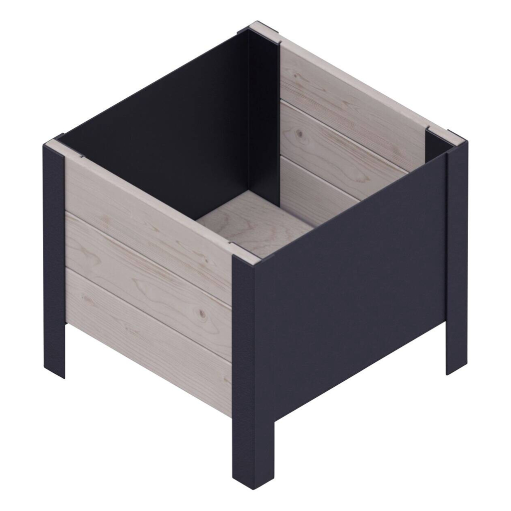 UPYARD Hochbeet MODERN grau Holz