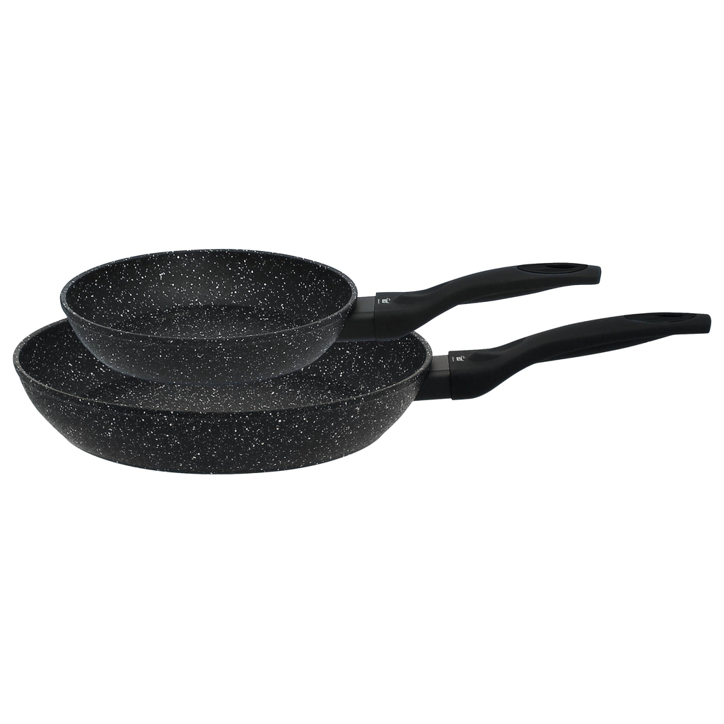 ELO Pfannenset schwarz Aluminium 2 tlg.