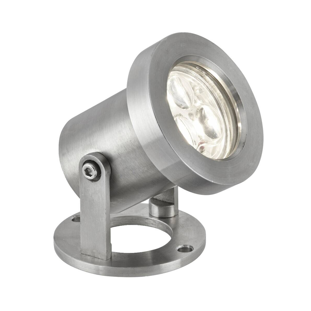 LED-Außenleuchte klar silber B/H/T: ca. 8x9x10 cm