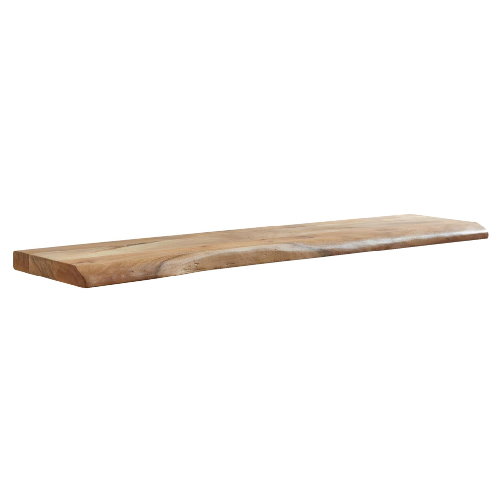 Wandregal braun Holz B/H/T: ca. 120x4x26 cm