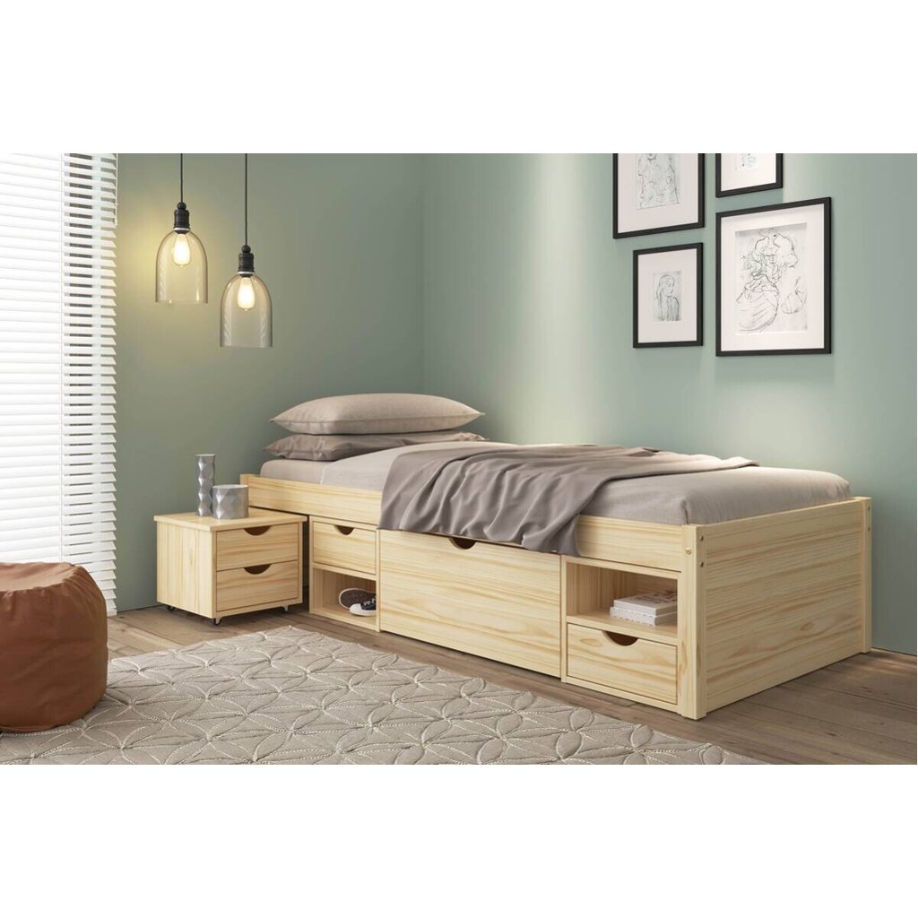 Funktionsbett Claas natur Liegefläche B/L: ca. 90x200 cm