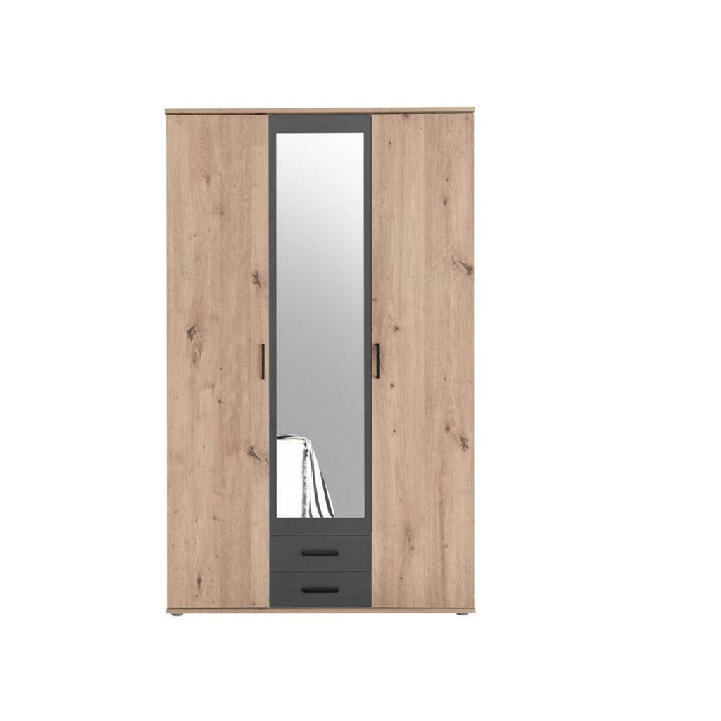 Kleiderschrank Eiche Artisan Nachbildung B/H/T: ca. 120x197x54 cm