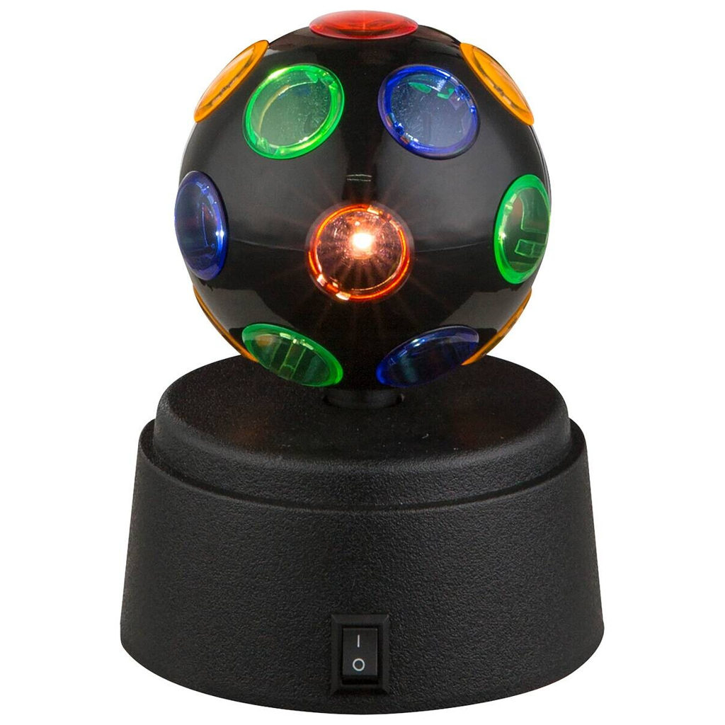 GLOBO Tischleuchte DISCO 28017 schwarz multicolor Kunststoff H/D: ca. 12x9 cm