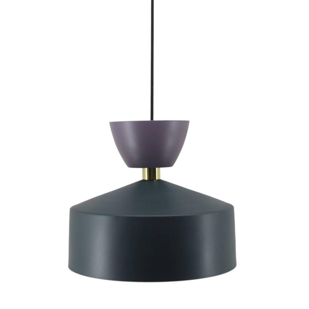 Kayoom Pendelleuchte blau Eisen Kupfer B/H/L: ca. 35x30x35 cm E27 1 Brennstellen