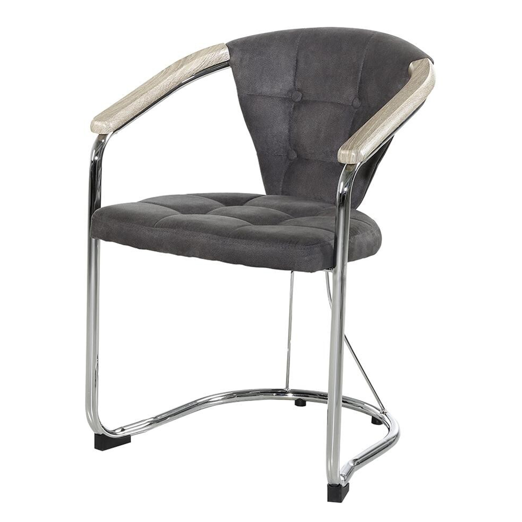 Armlehnstuhl grau Vintage B/H/T: ca. 60x80x62 cm