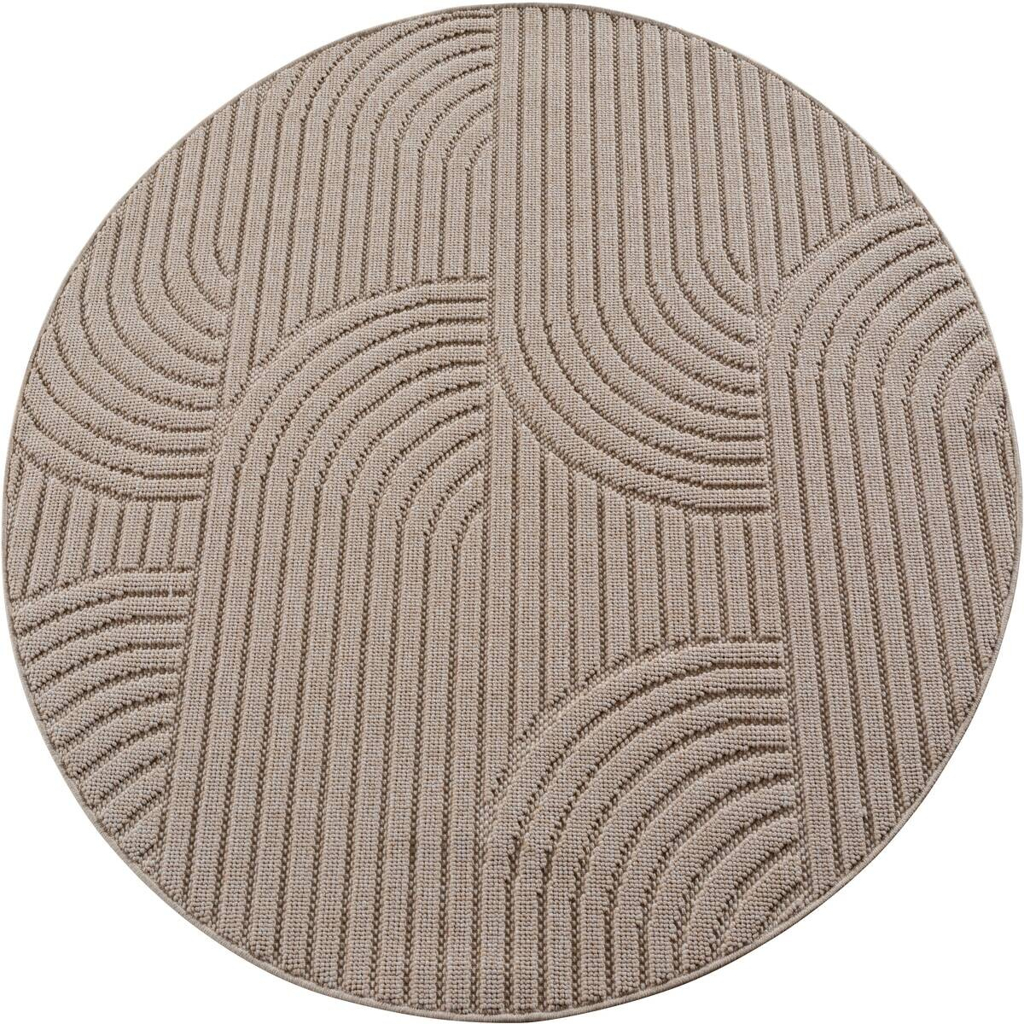 Ayyildiz Kurzflorteppich HELIX beige B/H/L: ca. 120x0,7x120 cm