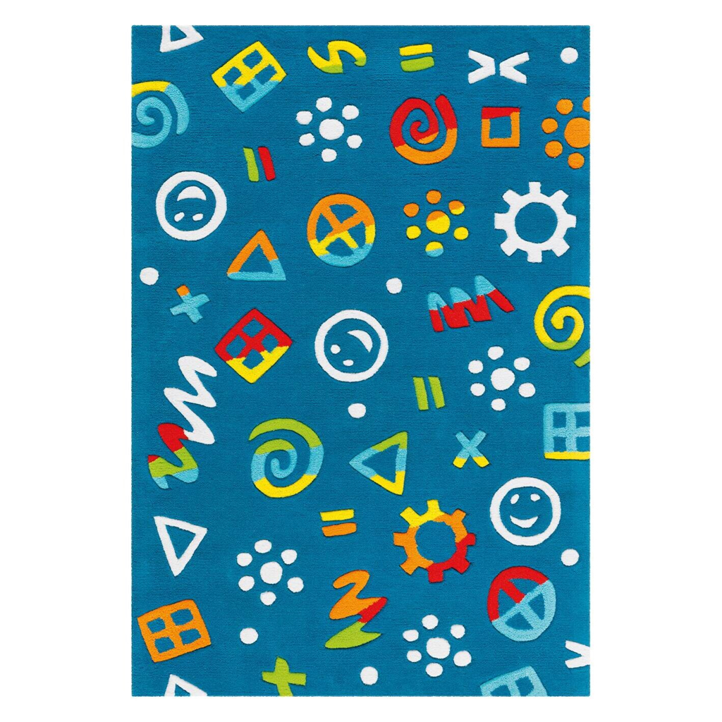 Arte Espina Kurzflorteppich Spirit Glowy 3146 blau B/L: ca. 110x160 cm