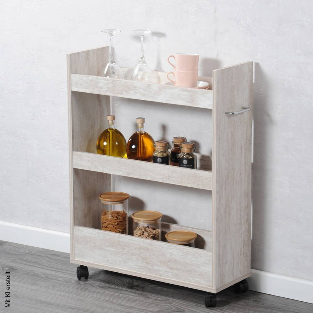 Kesper Nischenregal weiß Spanplatte B/H/T: ca. 60x78x22 cm