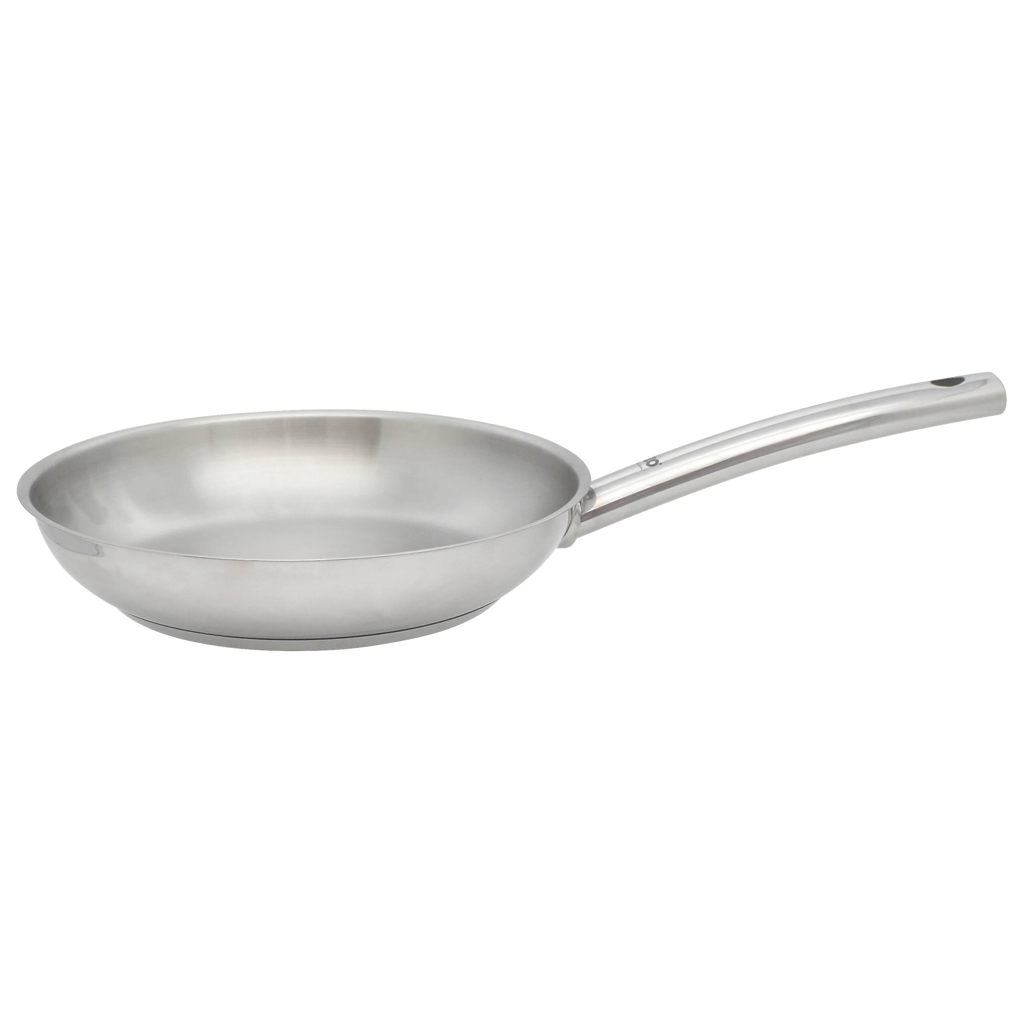 Pfanne silber Edelstahl D: ca. 28 cm