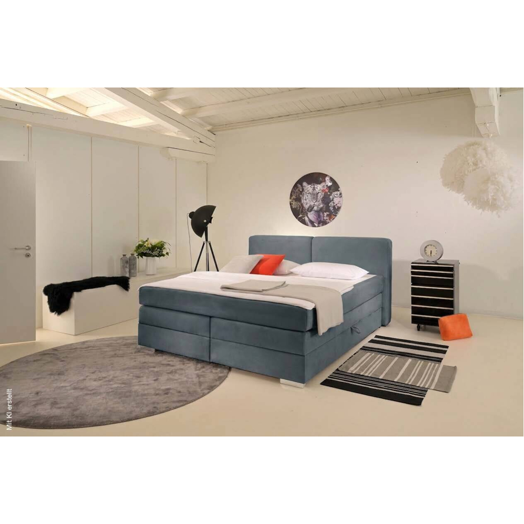 Boxspringbett Happy aqua Liegefläche B/L: ca. 180x200 cm