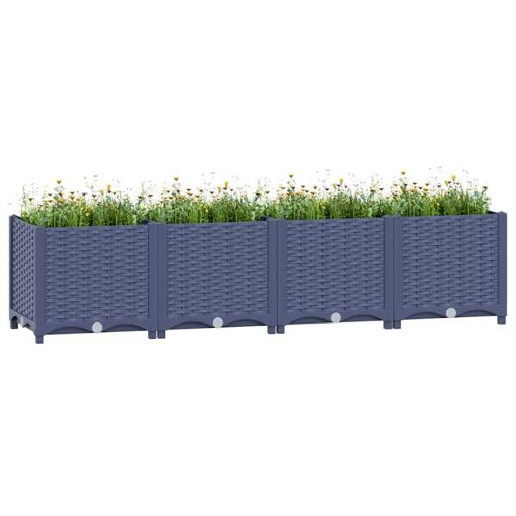 Hochbeet blau Polypropylen B/H/L: ca. 40x38x160 cm
