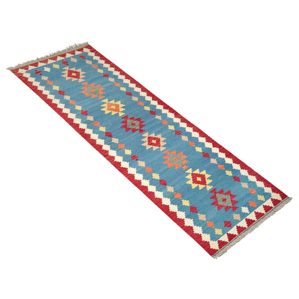 PersaTepp Teppich Kelim Gashgai blau B/H/L: ca. 85x1x298 cm
