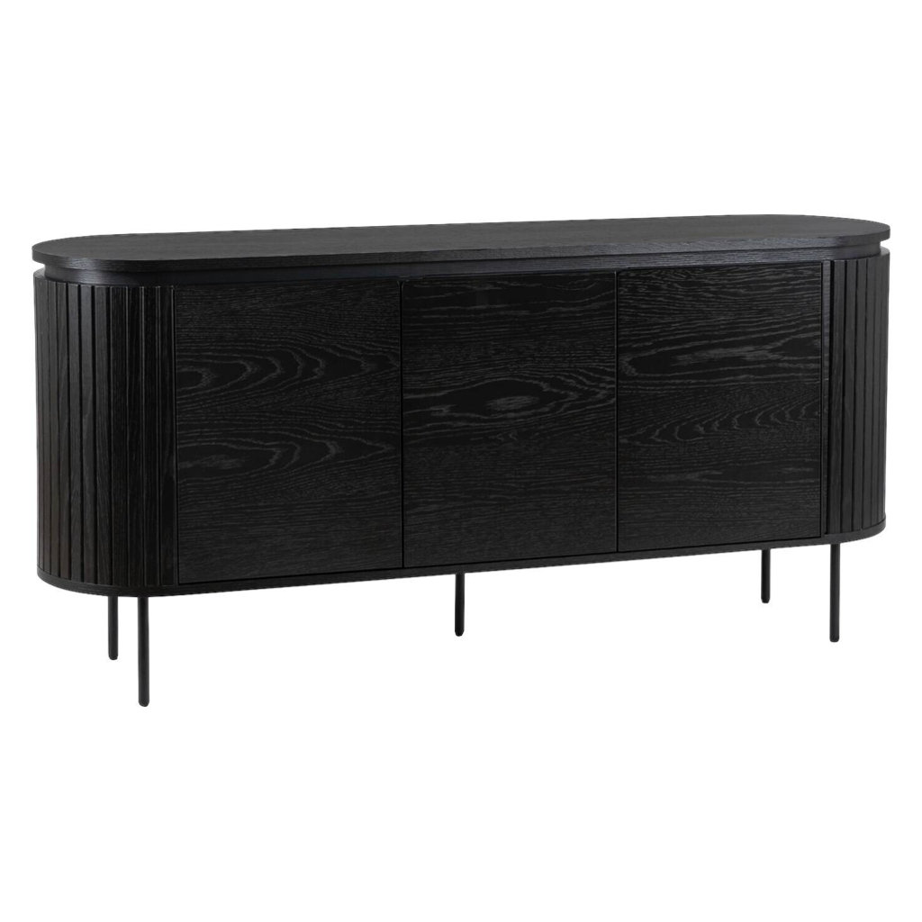 Kommode ALBERI schwarz B/H/T: ca. 160x76x40 cm