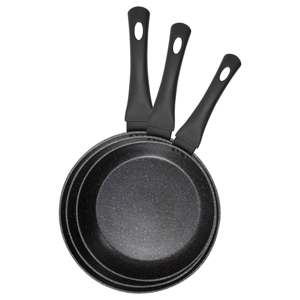 SAN IGNACIO Pfannenset CHERRY schwarz Aluminium 3 tlg.