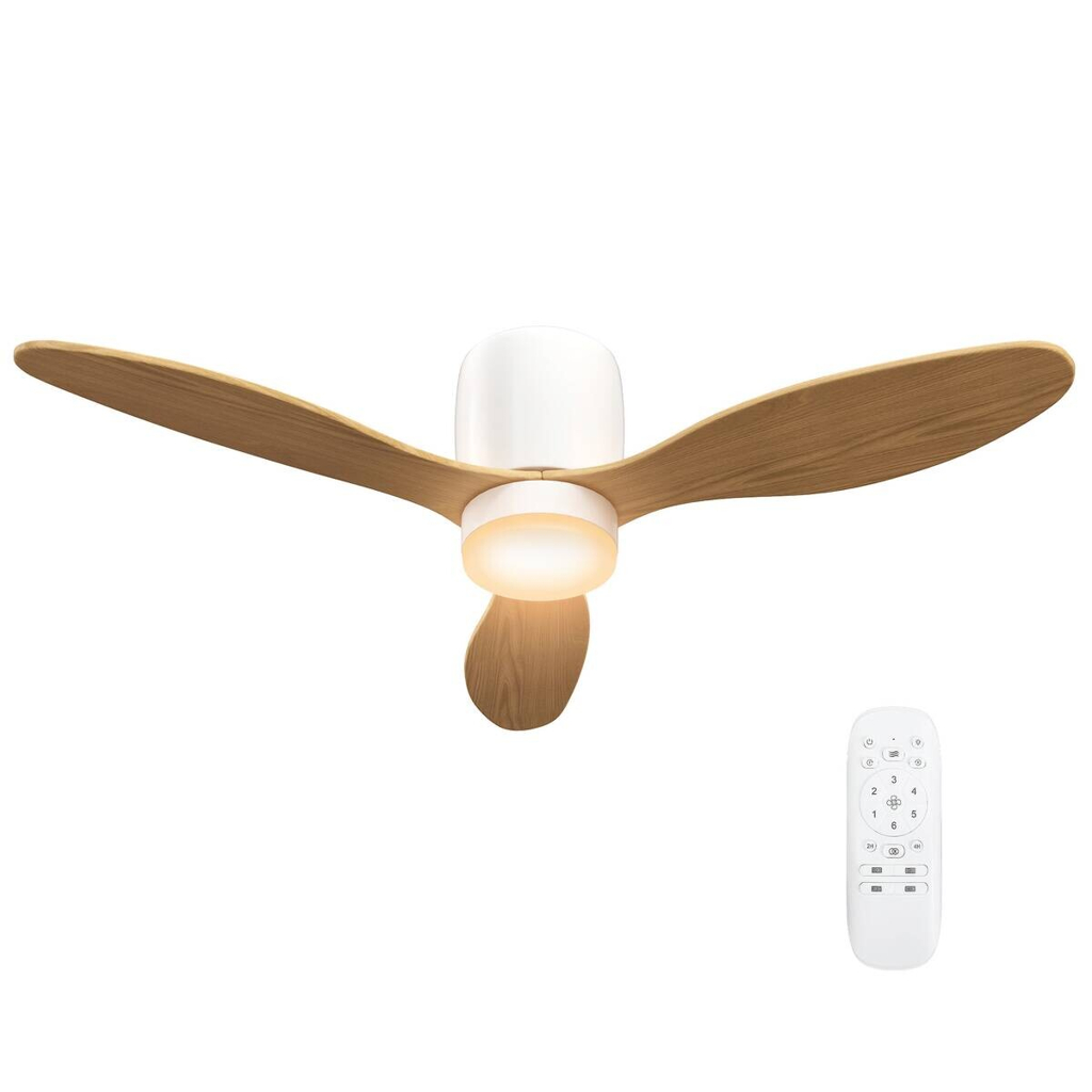 HOMCOM Deckenventilator natur B/H/L: ca. 115x20x115 cm max. 50 W